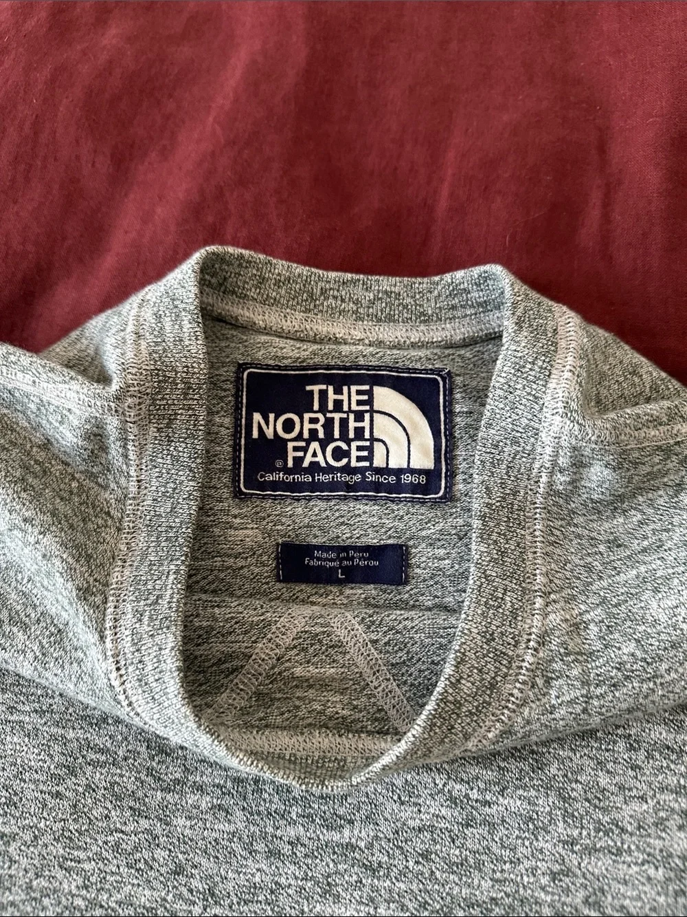 The North Face Men's Heather Gray Crewneck Sweatshirt